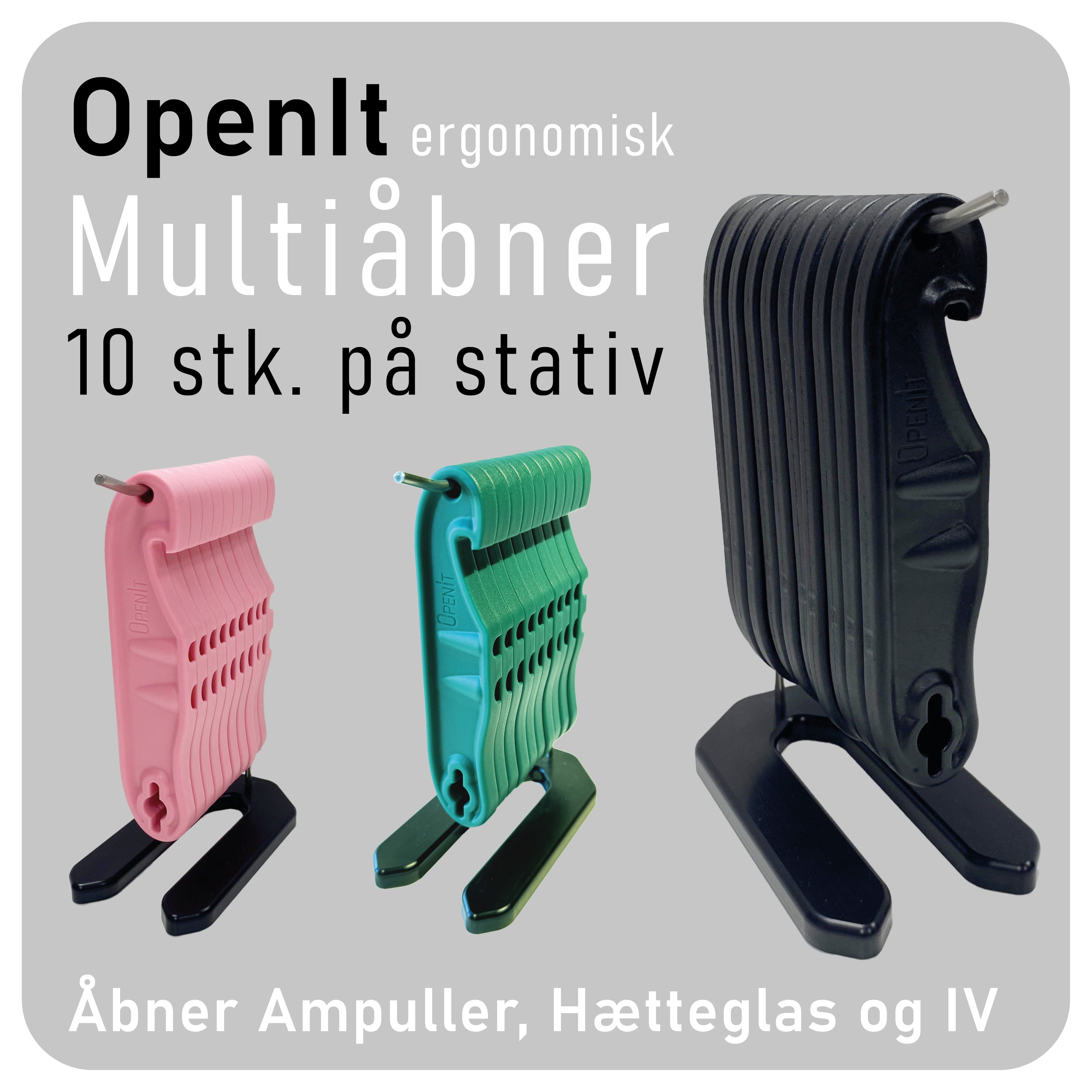 OpenIt (10 stk.) + bordstativ