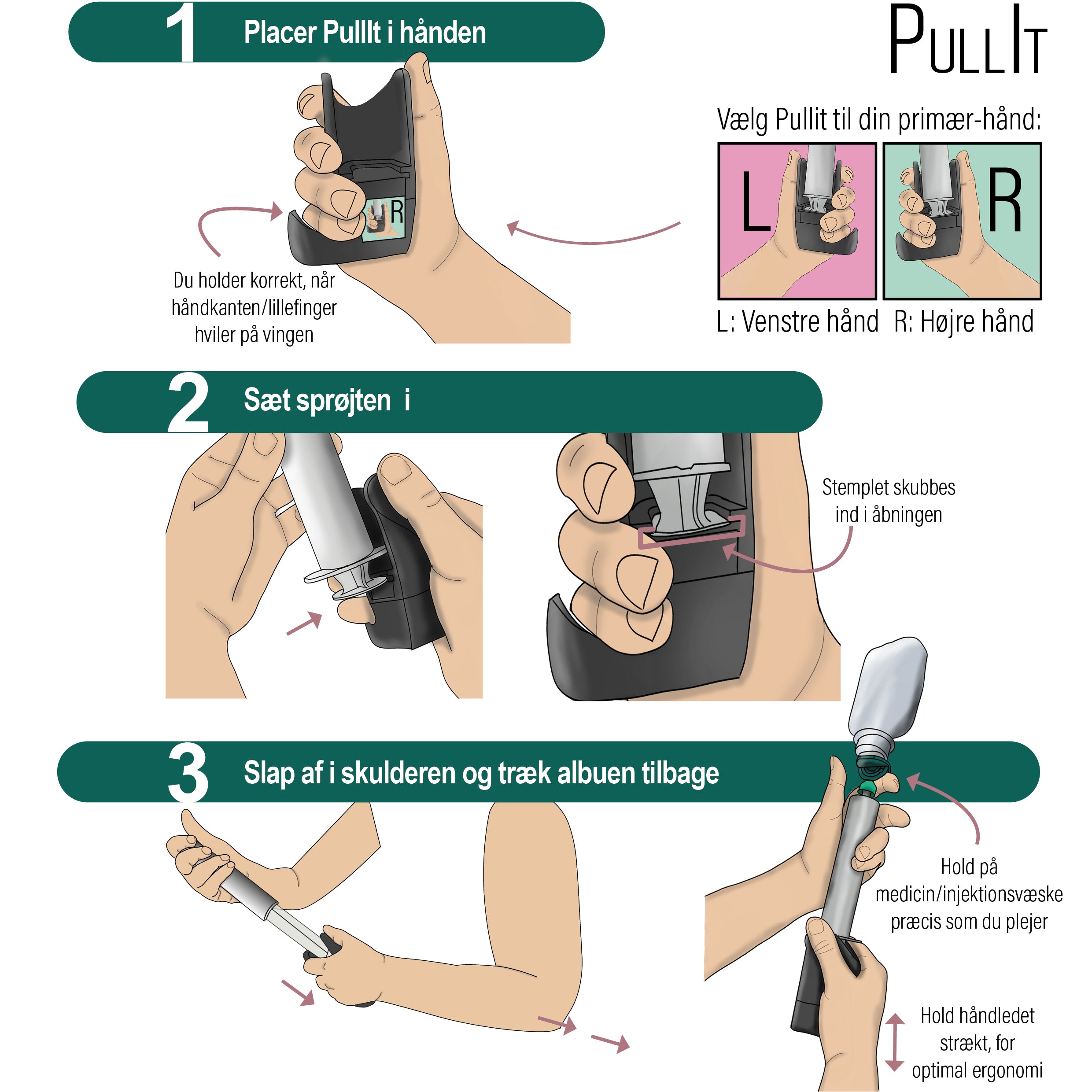 Pullit - ergonomisk sprøjteoptræk (pakke m. 2 stk.)